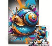 Puzzle da 1000 pezzi per adulti con lumaca psichedelica gioco rilassante interazione genitore-figlio regalo di compleanno regalo di viaggio 50x75cm