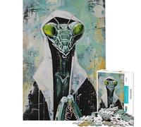 Puzzle da 1000 pezzi per adulti con mantide religiosa e suora in preghiera Gioco rompicapo di logica e analisi compleanno e Natale (dimensioni 38x26cm)