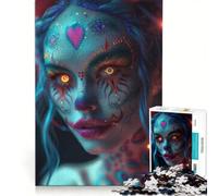 Puzzle da 1000 pezzi per adulti con maschera cibernetica, gioco educativo, migliora la memoria, compleanno e Natale 50x75cm