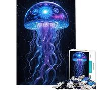Puzzle da 1000 pezzi per adulti con meduse cosmiche e spazio stellato divertente attività da fare a casa rompicapo per passare il tempo durante le vacanze adatto a persone dai 14 anni in su (50x75cm)