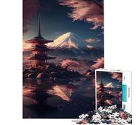 Puzzle da 1000 pezzi per adulti con Monte Fuji e Albero ideale per il relax e l'apprendimento Giocattolo educativo e artistico perfetto come regalo per le vacanze a casa o per passare il tempo