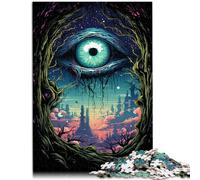 Puzzle da 1000 pezzi per adulti con mostri fantasy colorati come puzzle con poster coordinato e foglio quiz per adolescenti dai 14 anni in su, 26 x 38 cm