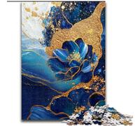 Puzzle da 1000 pezzi per adulti con motivi floreali viola e verde acqua,perfetti per adolescenti,per rafforzare i legami familiari,come rompicapo e come regalo fai da te per la casa dimensioni 26x38cm