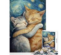 Puzzle da 1000 pezzi per adulti con motivo Abbraccio con baffi ideale per adolescenti Un gioco rilassante divertente e spiritoso compleanno e Natale (dimensioni 38x52cm)