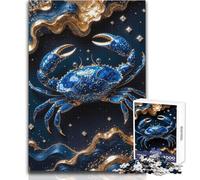 Puzzle da 1000 pezzi per adulti con motivo artistico Kintsugi del granchio, gioco educativo di assemblaggio, ottimo regalo per i giochi (dimensioni 50x75cm)