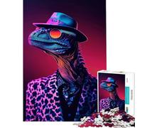 Puzzle da 1000 pezzi per adulti con motivo leopardato e dinosauri Un gioco avvincente per coltivare la pazienza ideale per tutta la famiglia antistress e come regalo di compleanno (dimensioni 38x26cm)