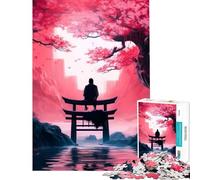 Puzzle da 1000 pezzi per adulti con motivo Sakura Light gioco intellettuale gioco impossibile per tutta la famiglia regalo per donne e uomini (dimensioni 75x50cm)