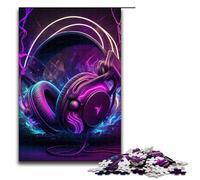 Puzzle da 1000 pezzi per adulti con musica dal vivo e gioco al neon, ideale come regalo per tutta la famiglia, 1000 pezzi