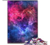 Puzzle da 1000 pezzi per adulti con nuvole d'amore colorate in legno,un regalo perfetto per il divertimento in famiglia,50x75cm,per decorazioni per la casa,allenamento del cervello e regali