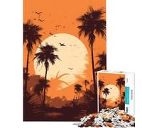 Puzzle da 1000 pezzi per adulti con oasi di palme Un gioco avvincente per coltivare la pazienza e la mente un rompicapo per tutta la famiglia un regalo perfetto per uomini e donne (dimensioni 75x50cm)