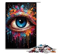 Puzzle da 1000 pezzi per adulti con occhi fantasy colorati per gioco educativo giocattolo opera d'arte regalo 75x50 cm