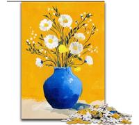 Puzzle da 1000 pezzi per adulti con opere d'arte floreali, 50x75cm, adolescenti, coppie e amici per compleanni e Natale