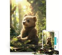 Puzzle da 1000 pezzi per adulti con orsetti e cuccioli,gioco di precisione artistico,idea regalo per stimolare la mente,ideale per momenti di relax e per il compleanno (38x52cm)