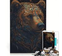 Puzzle da 1000 pezzi per adulti con orso immaginario, gioco rompicapo, regalo di compleanno, adatto come decorazione da scrivania 50x75cm