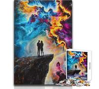 Puzzle da 1000 pezzi per adulti con osservazione della nebulosa astratta, divertimento in famiglia e serata di gioco, analisi e logica, giocattoli antistress, dimensioni 50x75cm