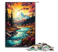 Puzzle da 1000 pezzi per adulti con paesaggi fluviali colorati fantasy ideale come regalo per tutta la famiglia 1000 pezzi (75x50 cm)
