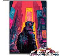 Puzzle da 1000 pezzi per adulti con paesaggio al neon in legno perfetto come decorazione artistica fai da te o regalo di compleanno 50x75cm giocattolo di intelligenza per giochi al chiuso