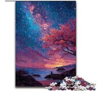 Puzzle da 1000 pezzi per adulti con paesaggio al tramonto, regalo di Natale, ideale per ufficio, camera da letto, soggiorno (dimensioni 26x38cm)