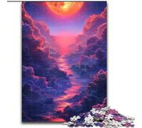 Puzzle da 1000 pezzi per adulti con paesaggio alieno colorato in legno, regalo per uomini e donne, per tutti i giorni e per occasioni speciali, 50x75cm, per compleanni, feste e occasioni speciali
