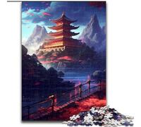 Puzzle da 1000 pezzi per adulti con paesaggio alieno colorato in legno, regalo perfetto per genitori, amanti e amici - età 14+ 50x75cm per gioco interattivo per famiglie