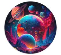 Puzzle da 1000 pezzi per adulti con paesaggio alieno. Sviluppa la coordinazione occhio-mano, perfetto come regalo di compleanno (dimensioni 67,5x67,5 cm).