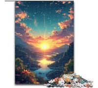Puzzle da 1000 pezzi per adulti con paesaggio da sogno in legno perfetto come decorazione artistica fai da te o regalo di compleanno 50x75cm giocattolo di intelligenza per giochi al chiuso