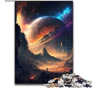 Puzzle da 1000 pezzi per adulti con paesaggio del pianeta Crack in legno,ideale per il divertimento in famiglia,il relax e come regalo di Natale,50x75cm per adolescenti,perfetto regalo di Natale