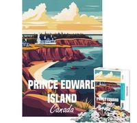 Puzzle da 1000 pezzi per adulti con paesaggio dell'Isola del Principe Edoardo sfida per l'intelligenza giocattolo avvincente giochi divertenti attività per la famiglia regalo di Babbo Natale segreto