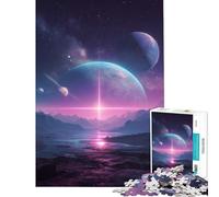 Puzzle da 1000 pezzi per adulti con paesaggio di esopianeti gioco interattivo educativo e stimolante ideale come regalo o per divertirsi in famiglia (dimensioni 38x52cm)
