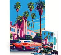 Puzzle da 1000 pezzi per adulti con paesaggio di Los Angeles,California Un gioco divertente e stimolante,perfetto per momenti di relax e per compleanni hobby (50x75cm)