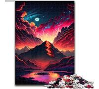 Puzzle da 1000 pezzi per adulti con paesaggio montano, realizzato in cartone, ideale per decorare casa e ufficio, regalo perfetto per il compleanno, 1000 pezzi(26x38cm)