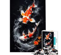 Puzzle da 1000 pezzi per adulti con paesaggio sottomarino di carpe koi gioco pratico di assemblaggio e interazione genitore-figlio (dimensioni 38x52cm)