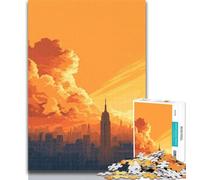 Puzzle da 1000 pezzi per adulti con paesaggio urbano di New York, 1000 pezzi per adolescenti, antistress, regalo divertente per ammazzare il tempo in vacanza, 75x50cm