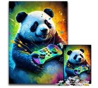 Puzzle da 1000 pezzi per adulti con panda che gioca, puzzle impossibili per adulti, regalo perfetto per compleanni, feste, ideale per Natale, 50x75CM/19,68x29,52 pollici