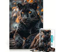 Puzzle da 1000 pezzi per adulti con Pantera Nera,incastro perfetto,gioco stimolante per la mente, momenti di relax e divertimento per il compleanno 38x26cm
