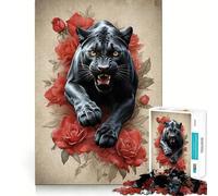 Puzzle da 1000 pezzi per adulti con Pantera Nera,taglio preciso,divertente,stimolante per la logica e il tempo libero,con soggetto natalizio 50x75cm