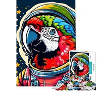 Puzzle da 1000 pezzi per adulti con pappagallo astronauta Puzzle Wpap per adulti giochi rilassanti un'opera d'arte difficile e stimolante (dimensioni 38x52cm)