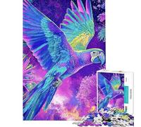 Puzzle da 1000 pezzi per adulti con pappagallo colorato in volo gioco educativo e stimolante ideale come regalo divertente e spiritoso per compleanni (dimensioni 75x50cm)