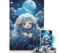 Puzzle da 1000 pezzi per adulti con pecorelle, gioco pratico, antistress, ideale come regalo per tutta la famiglia 38x26cm