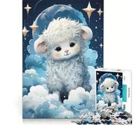 Puzzle da 1000 pezzi per adulti con pecorelle, gioco pratico, antistress, ideale come regalo per tutta la famiglia 38x52cm