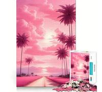 Puzzle da 1000 pezzi per adulti con percorso panoramico di Palm Beach, ideale per stimolare la creatività e rafforzare i legami familiari Taglio preciso Regalo stagionale 38x26cm
