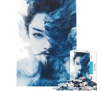 Puzzle da 1000 pezzi per adulti con personaggi della mitologia cinese Aiuta ad allenare la mente e riduce lo stress Gioco educativo per maggiori di 14 anni Dimensioni 38x52cm