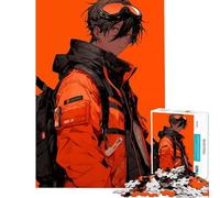 Puzzle da 1000 pezzi per adulti con personaggio anime arancione Gioco avvincente per coltivare la pazienza rilassarsi e migliorare la memoria Ottimo regalo (dimensioni 75x50cm)