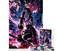 Puzzle da 1000 pezzi per adulti con personaggio anime e spada gioco interattivo per tutta la famiglia antistress e divertente per ridurre lo stress (26x38cm)