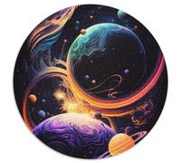 Puzzle da 1000 pezzi per adulti con pianeti della galassia colorati, perfetti per adolescenti e famiglie, vacanze (67,5x67,5cm)