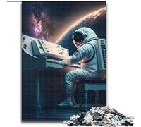 Puzzle da 1000 pezzi per adulti con pianoforte nello spazio, puzzle in cartone, gioco interattivo per famiglie, decorazione fai da te per la casa, sfida mentale, regalo da 1000 pezzi(26x38cm)