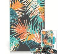 Puzzle da 1000 pezzi per adulti con piante tropicali e palme, gioco di logica a incastro preciso, divertente giocattolo, gioco gratuito, regalo di compleanno (38x52cm)