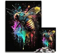 Puzzle da 1000 pezzi per adulti con pittura ape. Perfetto come decorazione per la casa o l'ufficio, ideale come regalo di Natale. Dimensioni: 26X38CM/10,23x14,96 pollici.