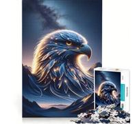 Puzzle da 1000 pezzi per adulti con piuma d'aquila luminosa, gioco educativo, allena la mente e la mano, migliora l'amore tra le coppie 38x26cm