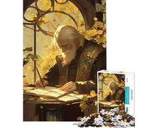 Puzzle da 1000 pezzi per adulti con poesia scritta da un poeta sfida impegnativa da completare decorazione artistica per la casa gioco divertente adatto a partire dai 14 anni (38x26cm)